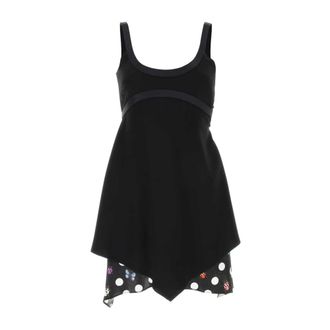 Versace Short Dresses, female, Black, Size: XS Abito