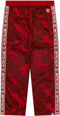 Aape By A Bathing Ape Pantaloni sportivi Ape Head con applicazione - Rosso