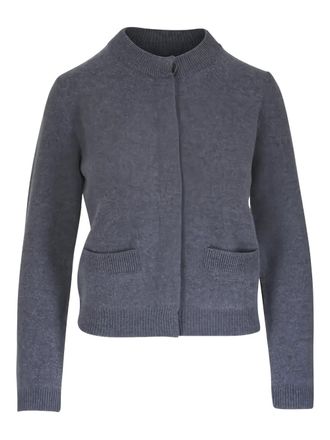 Vince front-pocket cardigan - women - Cashmere - L - Grey