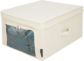 KASANOVA Scatola armadio 35x45x20 cm con finestra e zip