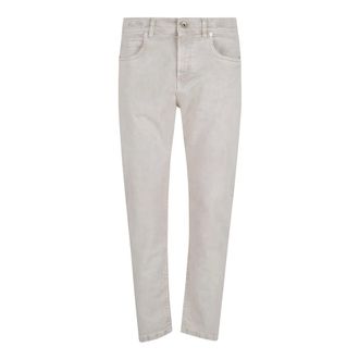 Eleventy Slim-fit Jeans, male, Beige, Size: W34 Classic Mens Jeans in Sabbia