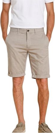 Mason's London Chino Bermuda - Heren - Korte Broeken - Beige - S - Katoen - Korte Broeken