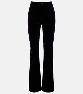Nili Lotan Joan cotton velvet straight pants