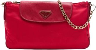Prada Borsa a tracolla in nylon Pre-owned - - Pre-owned - Donna - Rosso - ONE SIZE