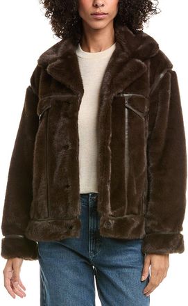 NVLT Nvlt Mink Faux Fur Jacket