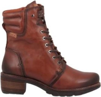 Pikolinos High Boots - Dames - Veterlaarzen - Bruin - 36 EU - Leer - Schoenen