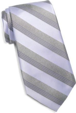 Nordstrom Rack Warren Stripe Cotton Tie in Lilac at Nordstrom Rack
