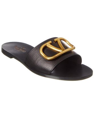 Valentino Vlogo Leather Sandal