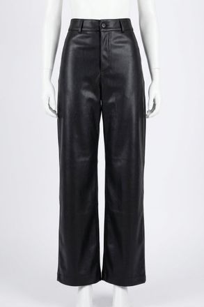 Z Supply Rilynn Faux Leather Pants In Black