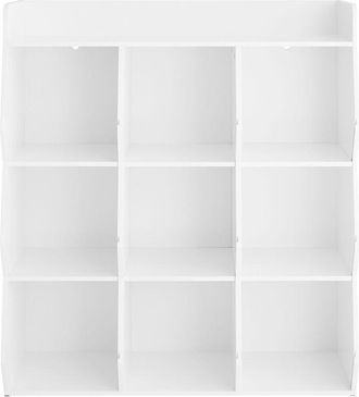 SoBuy Sobuy Biblioteca Montessori Para Ni&ntilde;os - Estanter&iacute;a De Juguetes Con 9 Compartimentos Abiertos, Biblioteca De Pie Para Dormitorio Infantil, 95&times;34&times;105 C