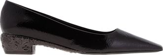 Ferragamo Ferragamo Riace Laminated Leather Pumps, Size 7 C