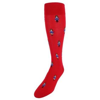 Trafalgar Store The Nutcracker Over The Calf Christmas Mercerized Cotton Socks in Red at Nordstrom