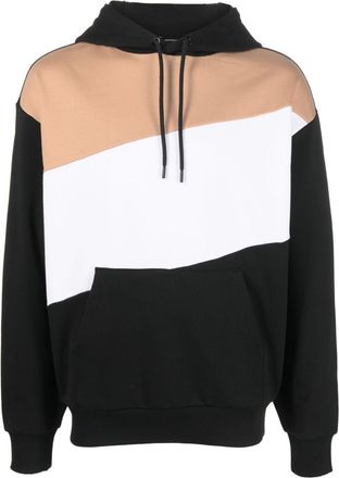 BOSS striped cotton hoodie - men - Cotton - M - Neutrals