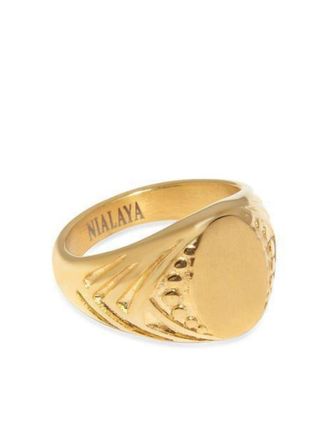 Nialaya gold plated brass ring