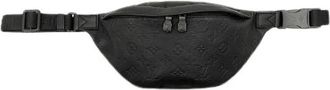 Louis Vuitton Pre-owned Monogram Shadow Leren Heuptas - Heren - Vintage Heuptassen - Zwart - ONE Size - Leer - Vintage