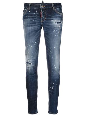 Dsquared2 Jeans skinny con effetto vissuto - Blu