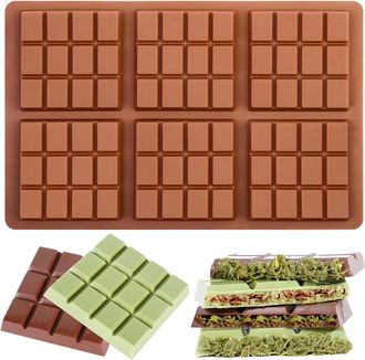 OEM Molde De Silicona Para Bombones, Permite Hacer 6 Bombones, Libre De Bpa