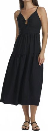 Splendid Darcy Midi Dress In Black
