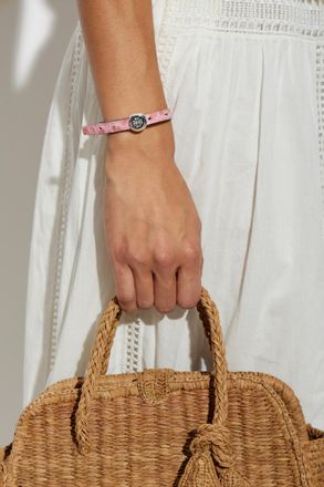 Tory Burch Leather Bracelet, Womens, Pink