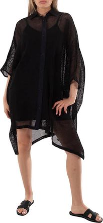 Off-white Mesh Cape Dress