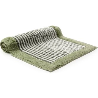 Christy Portobello Stripe Coastal Inspired Bath Rugs in Sage at Nordstrom