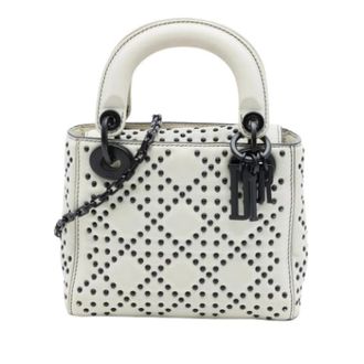Dior Pre-owned Lady Dior - Dames - Pre-owned - Wit - Maat: ONE Size Leer