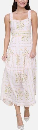 Blu Pepper Floral Midi Dress in Light Pink Multi at Nordstrom, Size Medium