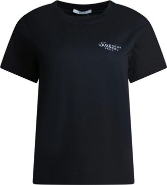 Givenchy T-shirt met stempelprint - Dames - T-shirts - Zwart - L - Katoen - Tops