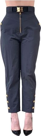 Elisabetta Franchi Mujer, Pantalones, Gris, Talla: S