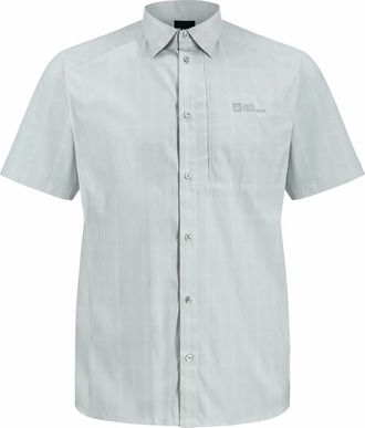 Jack Wolfskin Heren, Overhemden, Grijs, Maat: 2XL Wol