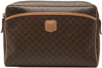 Celine Pre-owned Vintage Canvas Clutch - Dames - Vintage Clutch - Bruin - ONE Size - Leer - Vintage