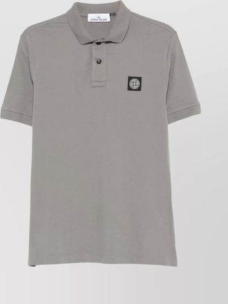 Stone Island short sleeve shirt with straight hem