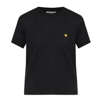 Acne Studios T-Shirts, female, Black, Size: XS Face Logo T-Shirt