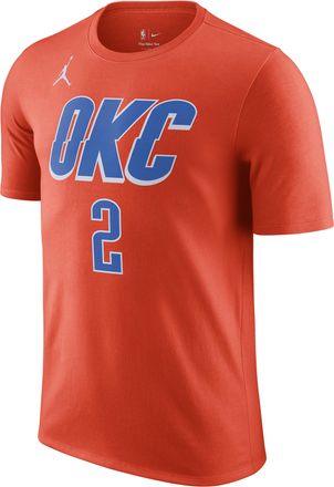 Nike Mens Oklahoma City Thunder Statement Edition Jordan NBA T-Shirt in Orange | DV5788-892