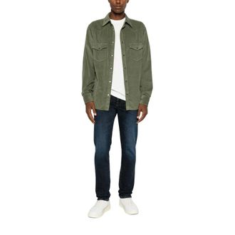 Jacob Cohen Overhemden, Heren, Groen, M, Katoen, Western Cord Shirt