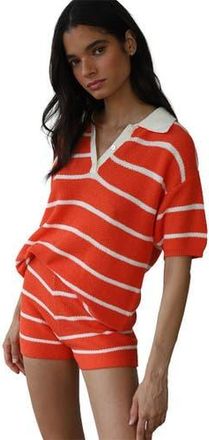 Callahan Doris Oversized Polo - Womens in Poppy at Nordstrom, Size X-Large