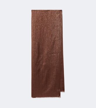 Brunello Cucinelli Lurex cashmere and silk-blend scarf