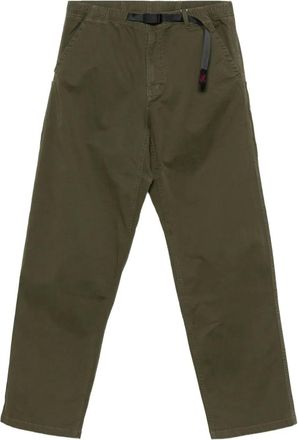 Gramicci elasticated belt trousers - men - Cotton/Polyurethane - S - Green