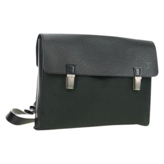 Louis Vuitton Pre-owned Taiga Schoudertas - Dames - Pre-owned - Grijs - Maat: ONE Size Leer