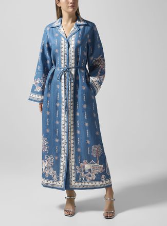 Alemais Womens Acacia pure linen shirtdress