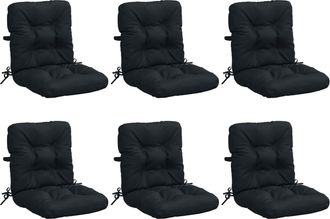 vidaXL Cojines Para Sillas De Respaldo Alto En 6 Piezas Vianen 6 Pcs Vidaxl