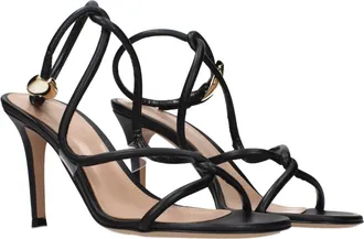 Gianvito Rossi Leather Stiletto Heels - Black