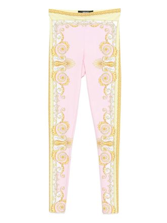 Versace Leggings con stampa - Rosa