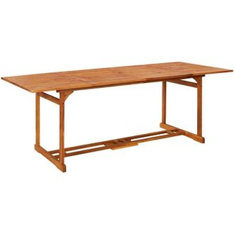 vidaXL Mesa De Comedor Jard&iacute;n 220x90x75 Cm Madera Maciza De Acacia Vidaxl