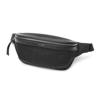 Saint Laurent Pre-owned Belt Bags, unisex, Black, Size: ONE SIZE Pre-owned Canvas Crossbody Bag