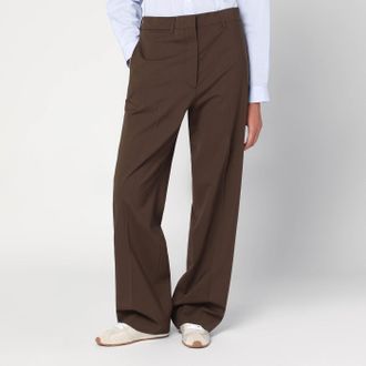 Miu Miu Pantalone marrone in lana