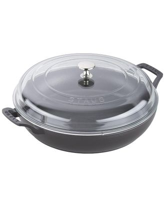 Staub Cast Iron Braiser With Glass Lid