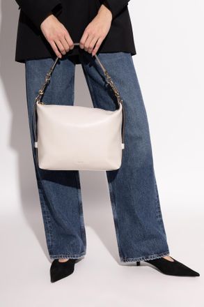 Furla Tonie Medium Shoulder Bag, Womens, Cream