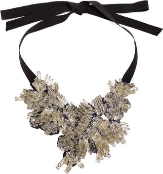 Biyan Collana con cristalli - Nero