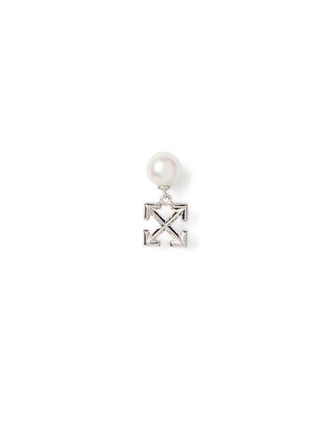 Off-white Mens Arrow Pearl Mono Earring in Silver at Nordstrom